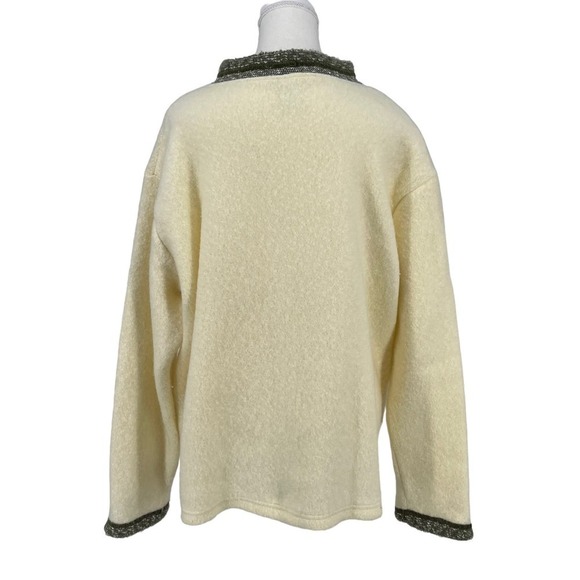 Vintage EMI Alaska Moose Sweater Embroidered Fuzzy Cozy Women’s XL - Picture 4 of 8